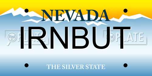 IRNBUT Nevada License Plate