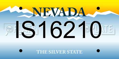 IS16210 Nevada License Plate