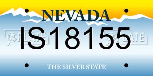 IS18155 Nevada License Plate