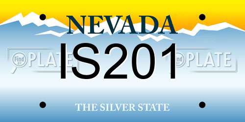 IS201 Nevada License Plate