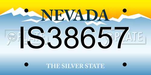 IS38657 Nevada License Plate