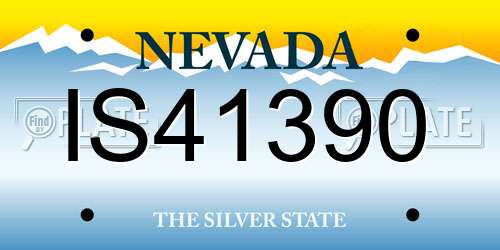 IS41390 Nevada License Plate