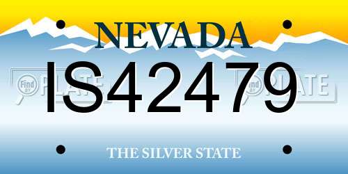 IS42479 Nevada License Plate