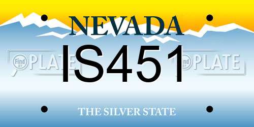 IS451 Nevada License Plate