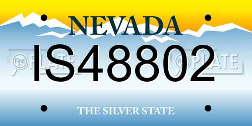 IS48802 Nevada License Plate