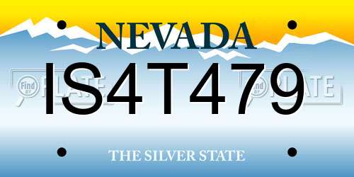 IS4T479 Nevada License Plate