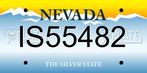 IS55482 Nevada License Plate