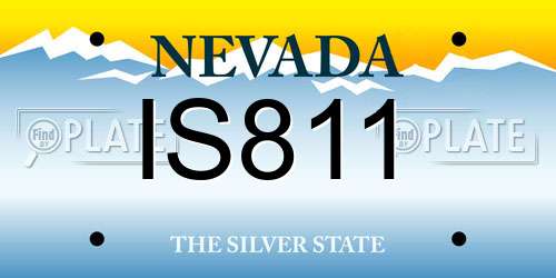IS811 Nevada License Plate