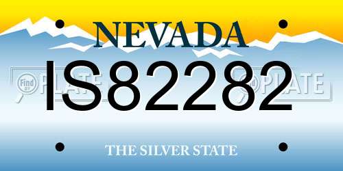 IS82282 Nevada License Plate