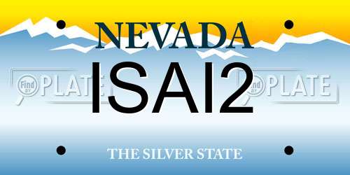 ISAI2 Nevada License Plate