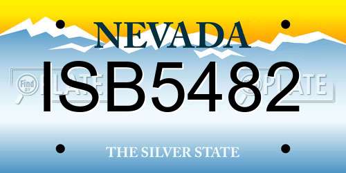 ISB5482 Nevada License Plate