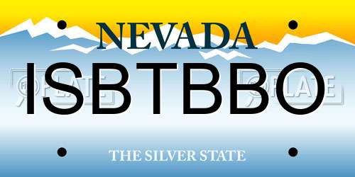 ISBTBBO Nevada License Plate