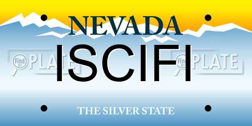ISCIFI Nevada License Plate