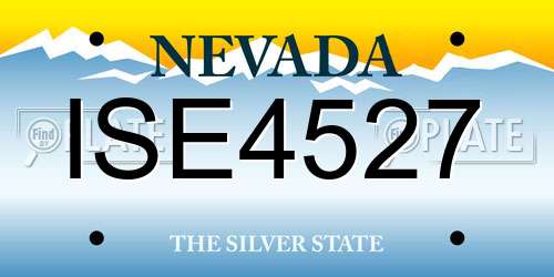 ISE4527 Nevada License Plate