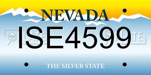 ISE4599 Nevada License Plate
