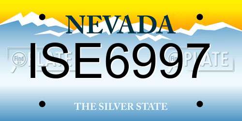 ISE6997 Nevada License Plate