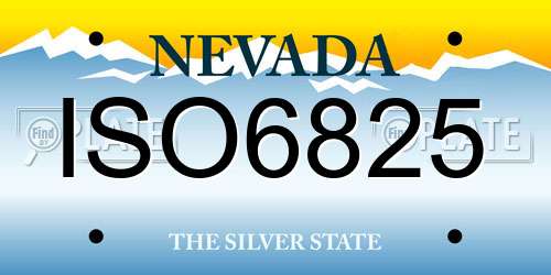 ISO6825 Nevada License Plate