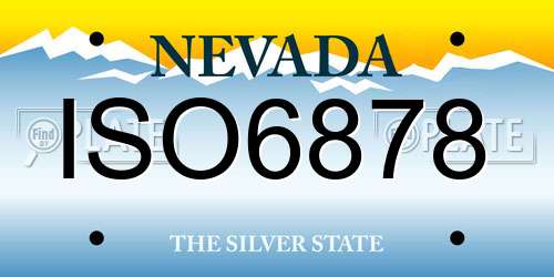 ISO6878 Nevada License Plate