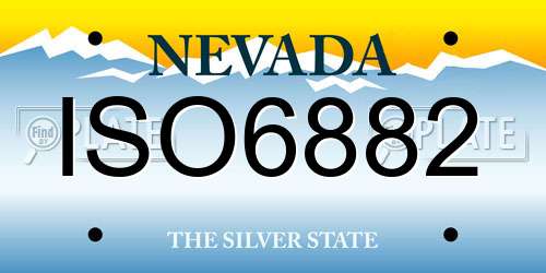 ISO6882 Nevada License Plate