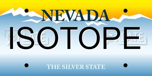 ISOTOPE Nevada License Plate