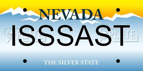 ISSSAST Nevada License Plate