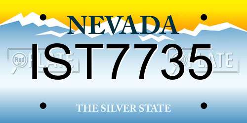 IST7735 Nevada License Plate