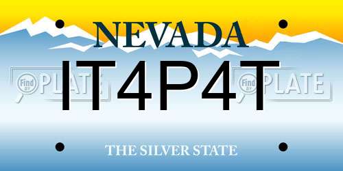 IT4P4T Nevada License Plate