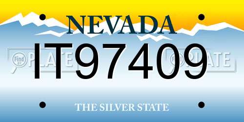 IT97409 Nevada License Plate