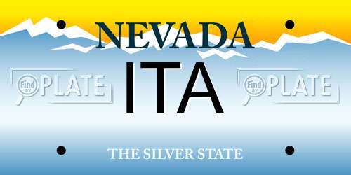 ITA Nevada License Plate
