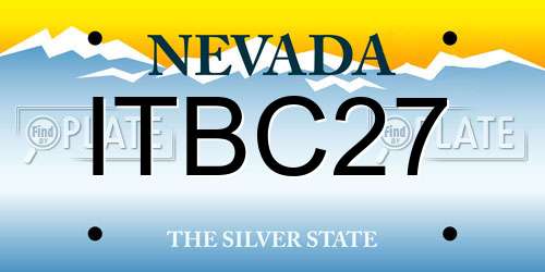 ITBC27 Nevada License Plate
