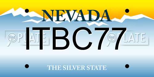 ITBC77 Nevada License Plate
