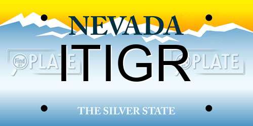 ITIGR Nevada License Plate