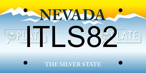 ITLS82 Nevada License Plate