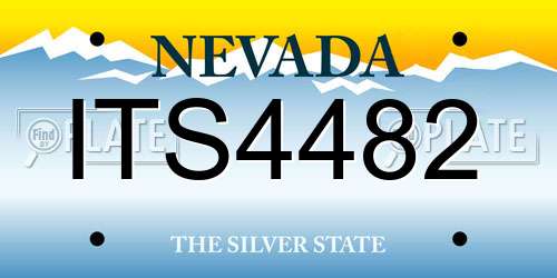 ITS4482 Nevada License Plate