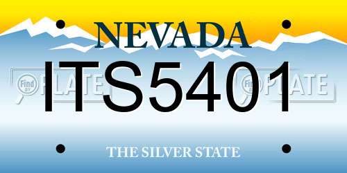 ITS5401 Nevada License Plate