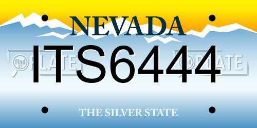 ITS6444 Nevada License Plate