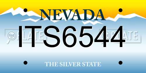 ITS6544 Nevada License Plate