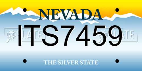 ITS7459 Nevada License Plate