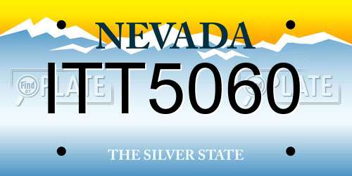 ITT5060 Nevada License Plate