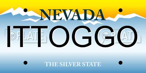ITTOGGO Nevada License Plate