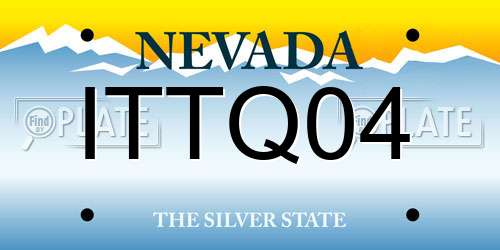 ITTQ04 Nevada License Plate