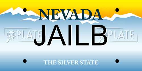 JAILB Nevada License Plate