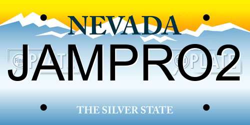 JAMPRO2 Nevada License Plate