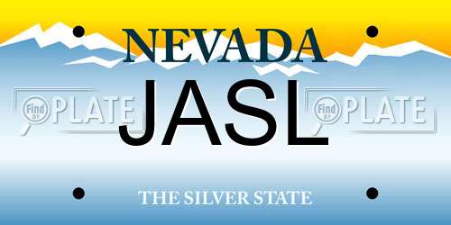 JASL Nevada License Plate