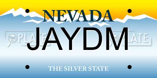 JAYDM Nevada License Plate