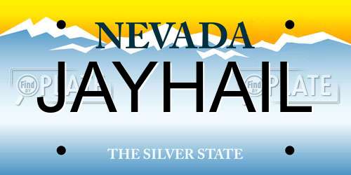 JAYHAIL Nevada License Plate