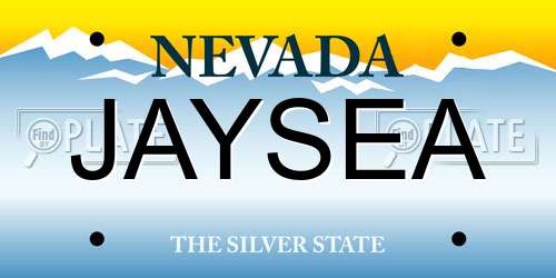 JAYSEA Nevada License Plate