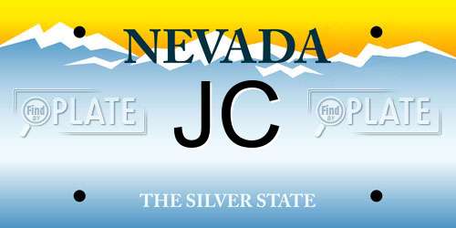 JC Nevada License Plate