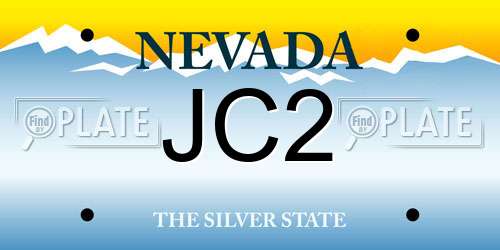 JC2 Nevada License Plate