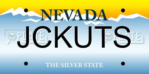 JCKUTS Nevada License Plate